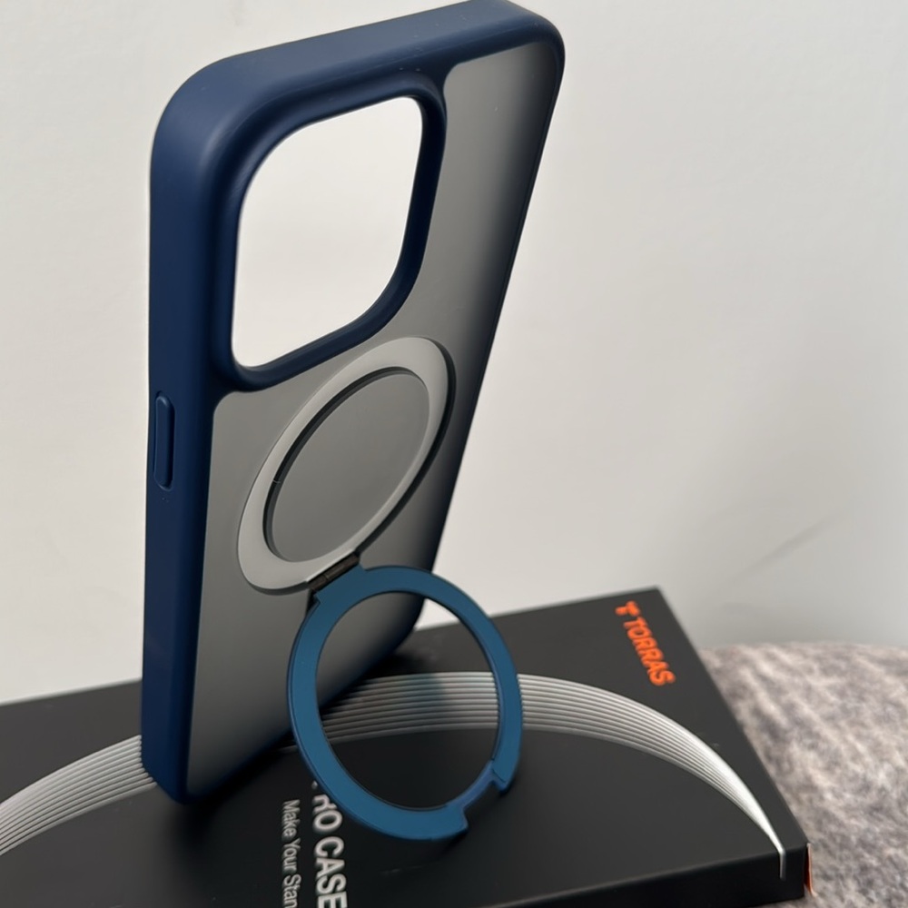 Torras iPhone 15 ProMax Phone Case with Ring Holder/Stand - Picture 2 of 4